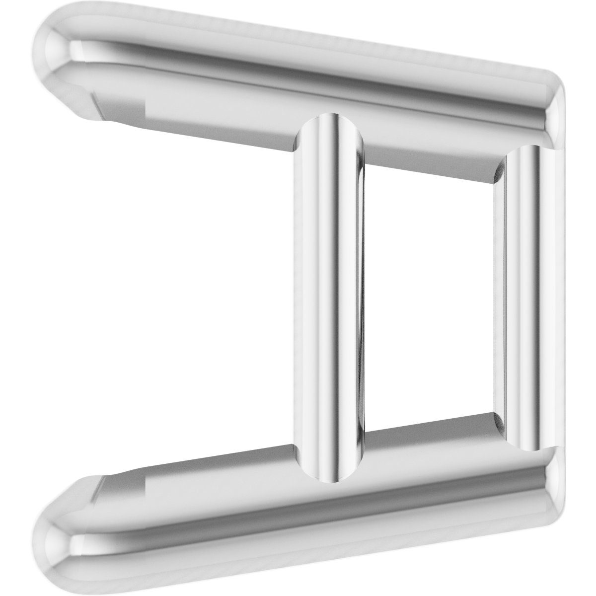 Square 4-Prong Ultra-Lightweight Earring Setting