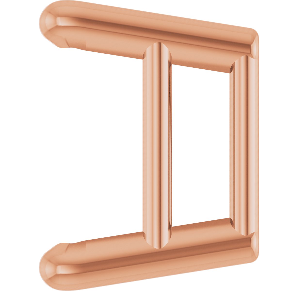 Square 4-Prong Ultra-Lightweight Earring Setting