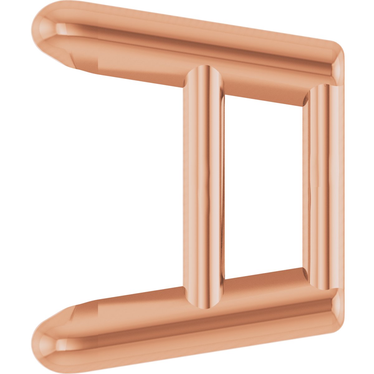 Square 4-Prong Ultra-Lightweight Earring Setting