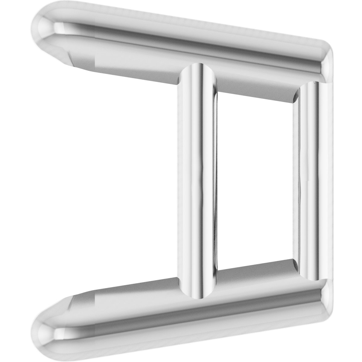 Square 4-Prong Ultra-Lightweight Earring Setting