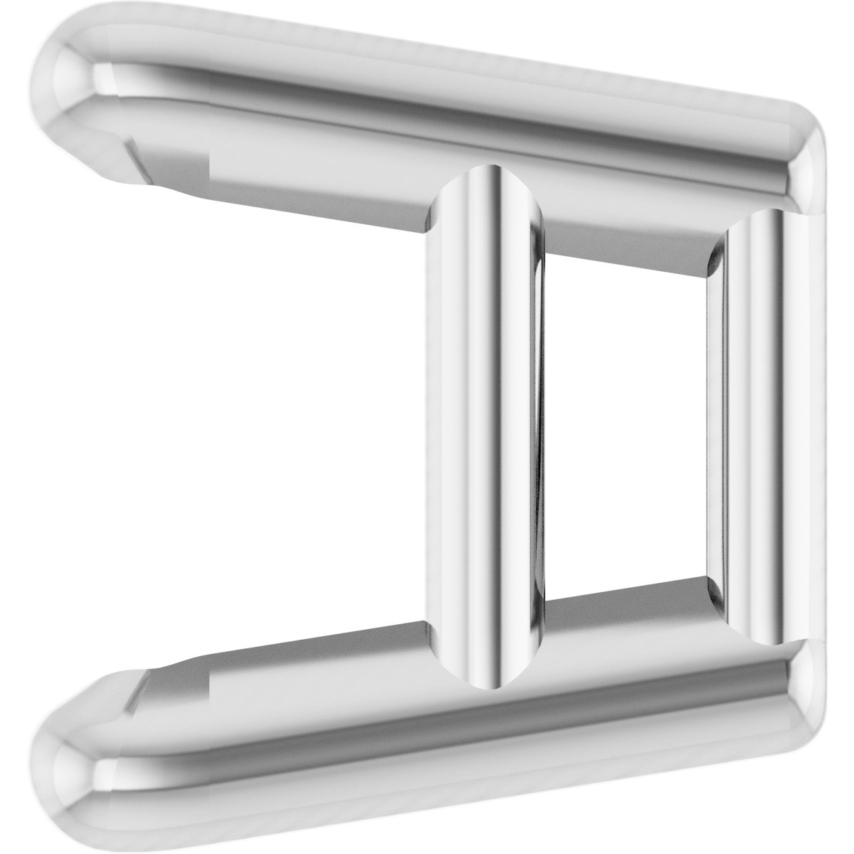 Square 4-Prong Ultra-Lightweight Earring Setting