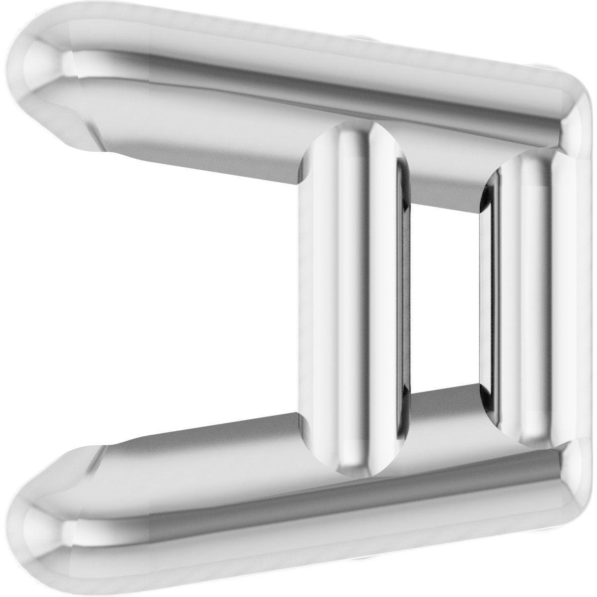 Square 4-Prong Ultra-Lightweight Earring Setting