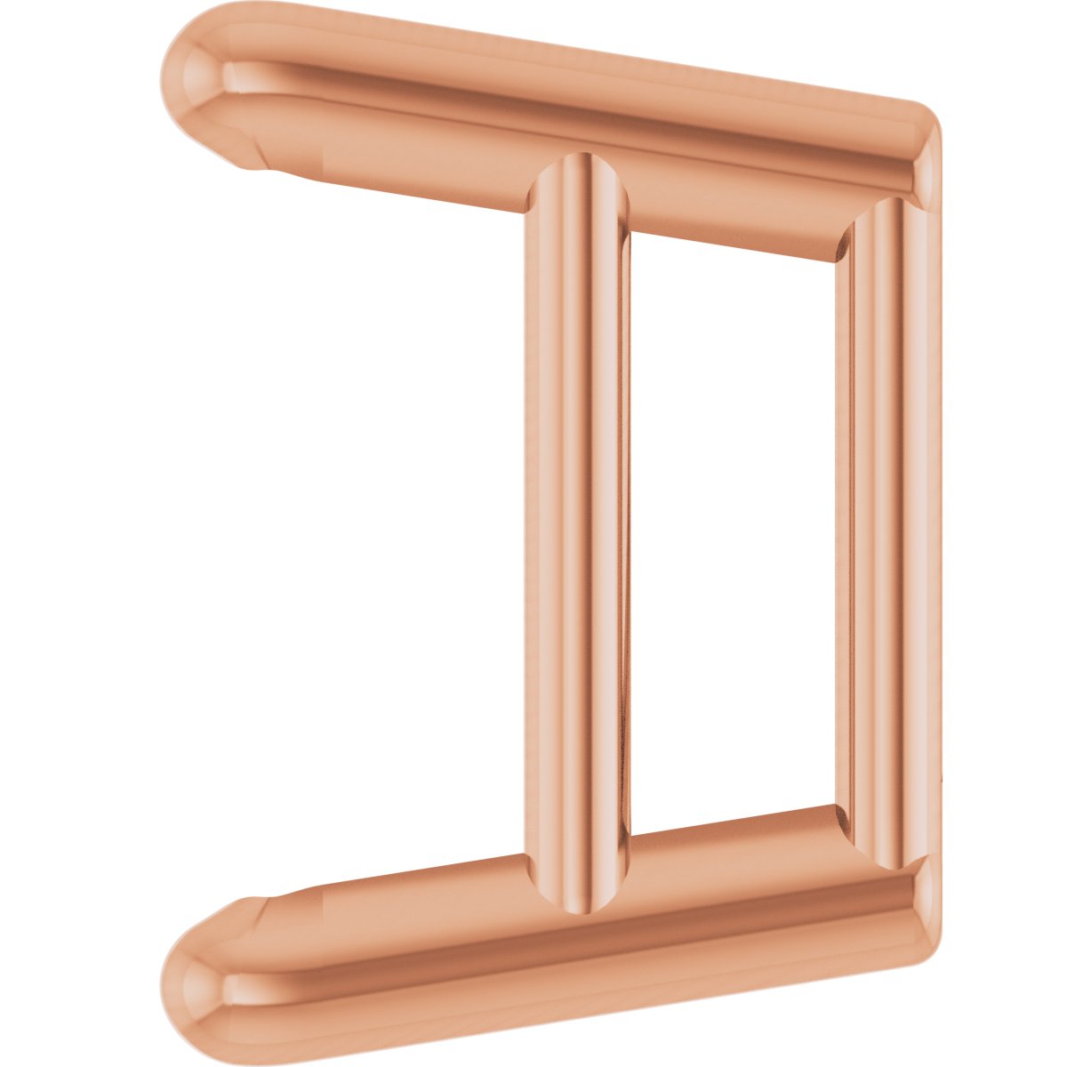 Square 4-Prong Ultra-Lightweight Earring Setting