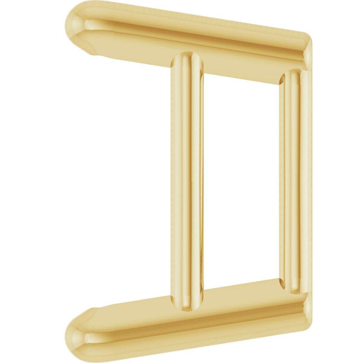 Square 4-Prong Ultra-Lightweight Earring Setting