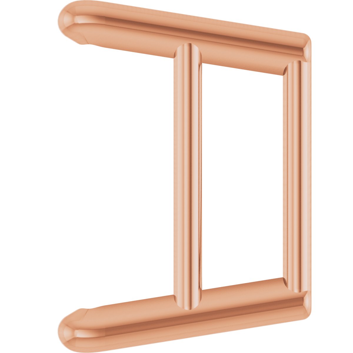 Square 4-Prong Ultra-Lightweight Earring Setting