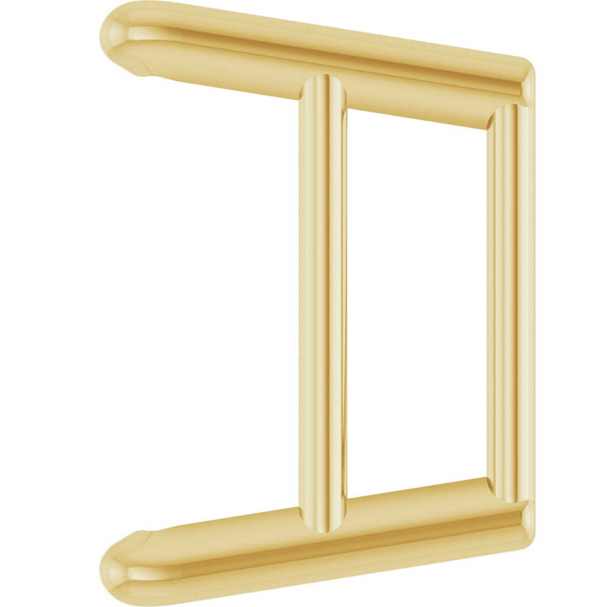Square 4-Prong Ultra-Lightweight Earring Setting
