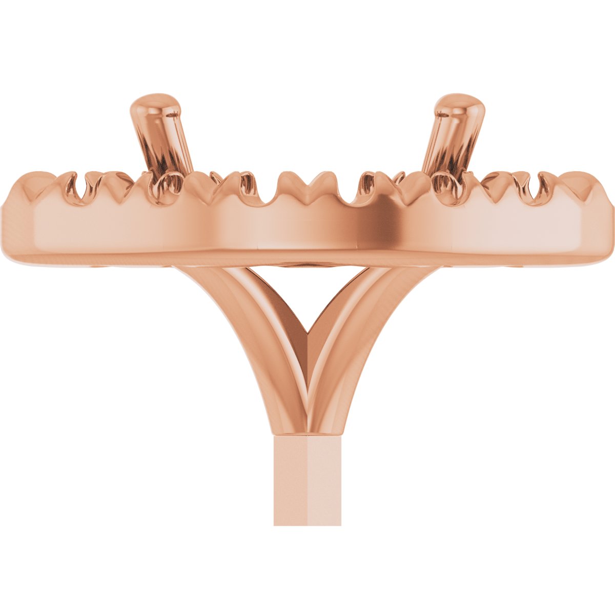 French-Set Halo-Style Peg Setting