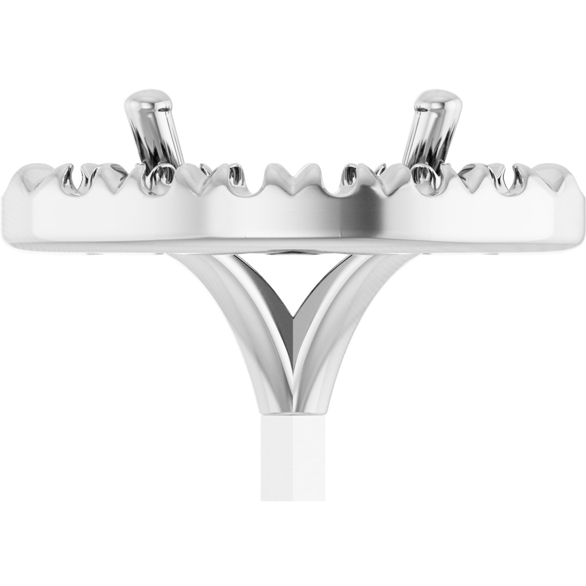 French-Set Halo-Style Peg Setting