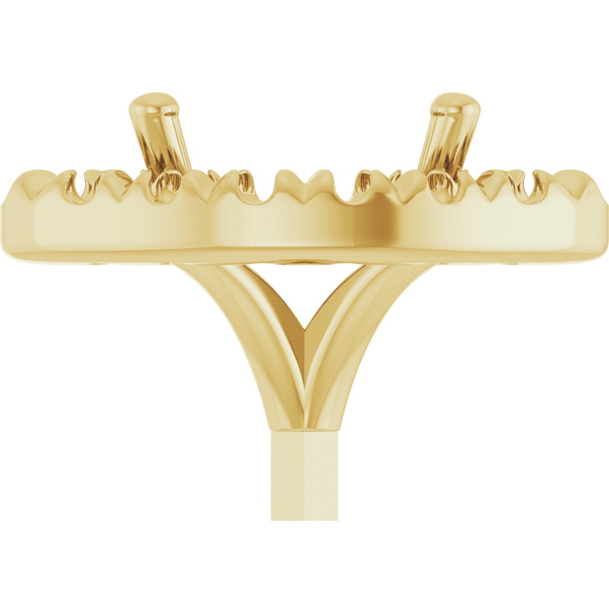 French-Set Halo-Style Peg Setting