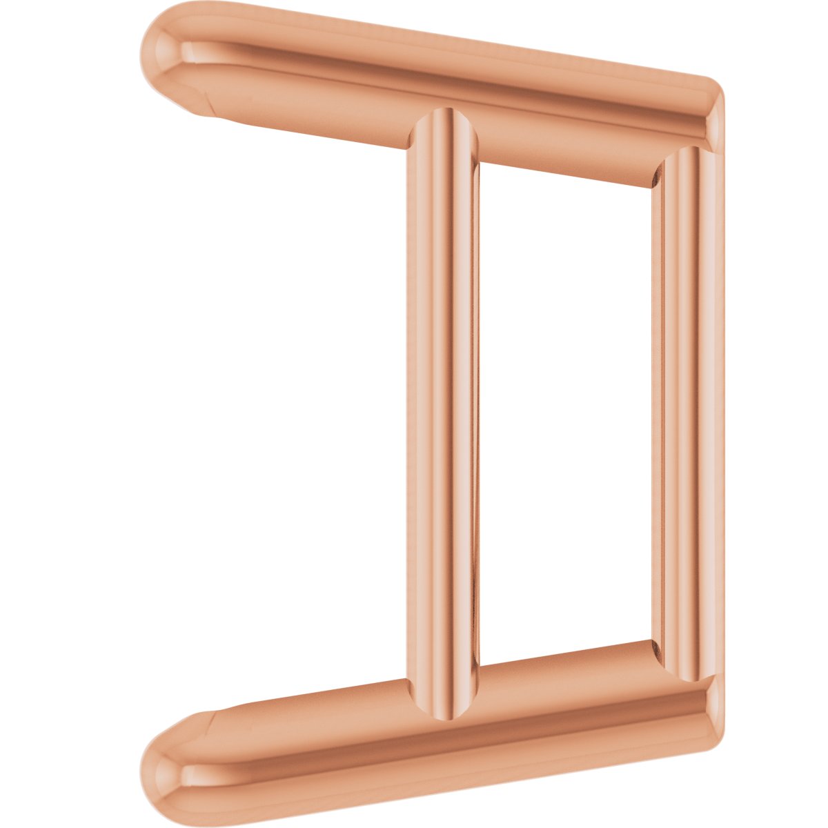 Square 4-Prong Ultra-Lightweight Earring Setting
