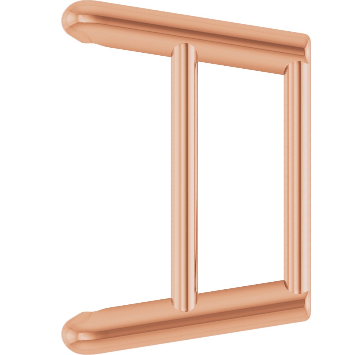 Square 4-Prong Ultra-Lightweight Earring Setting