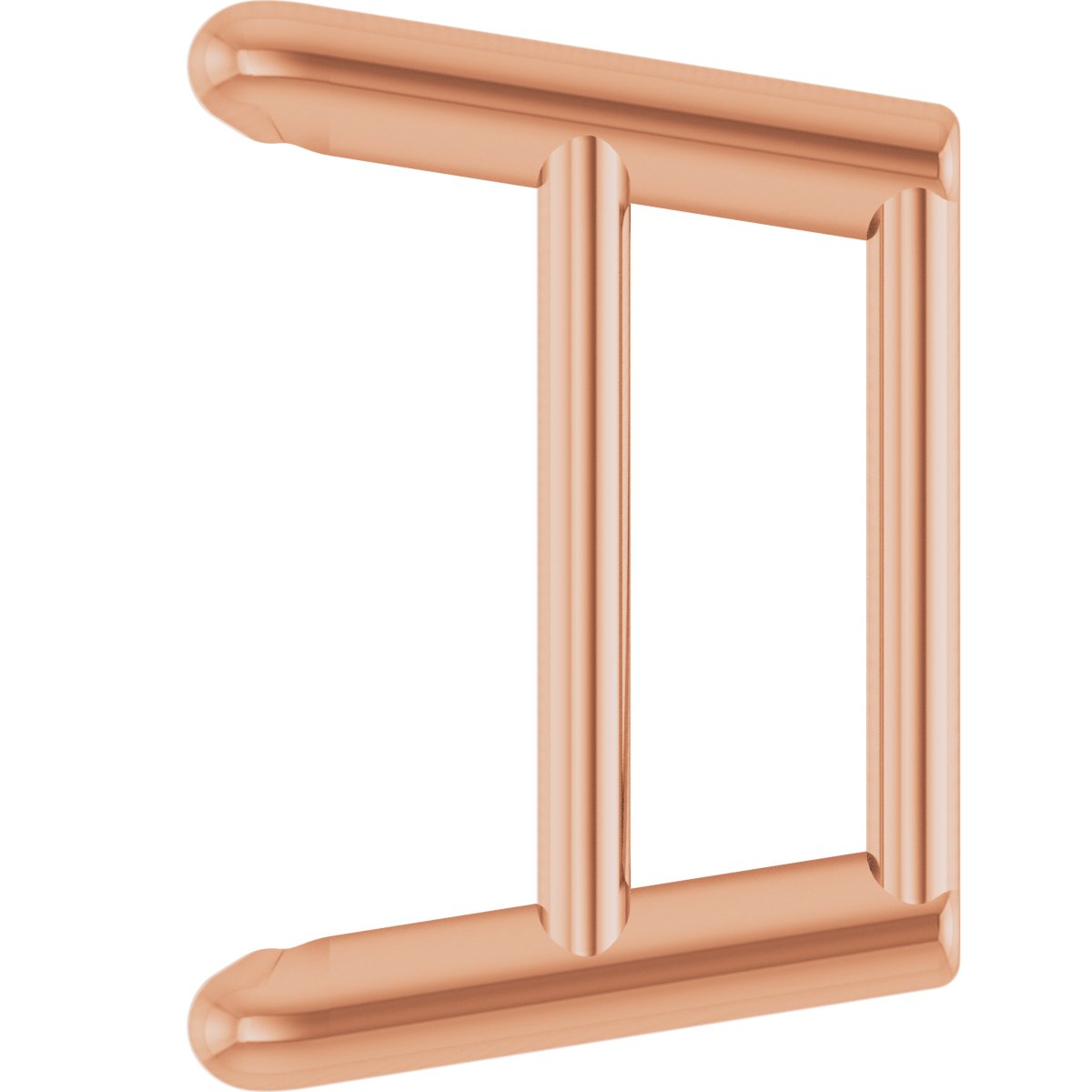 Square 4-Prong Ultra-Lightweight Earring Setting