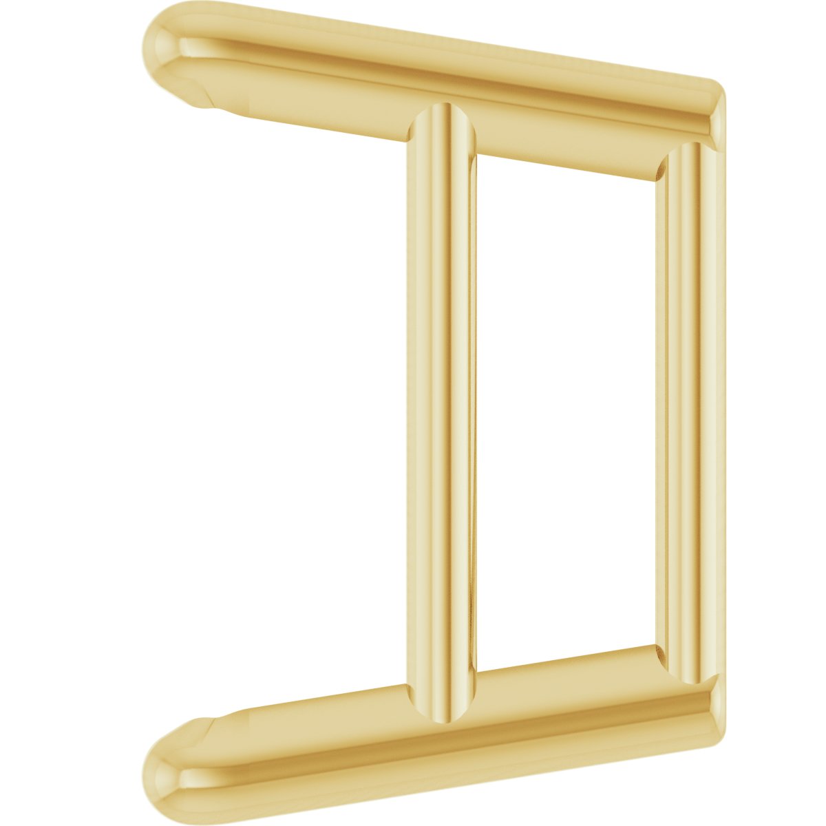 Square 4-Prong Ultra-Lightweight Earring Setting