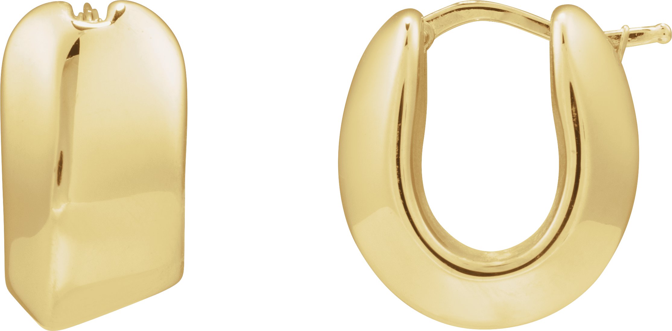 14K Yellow Hinged 19 mm Hoop Earrings Ref 22521805