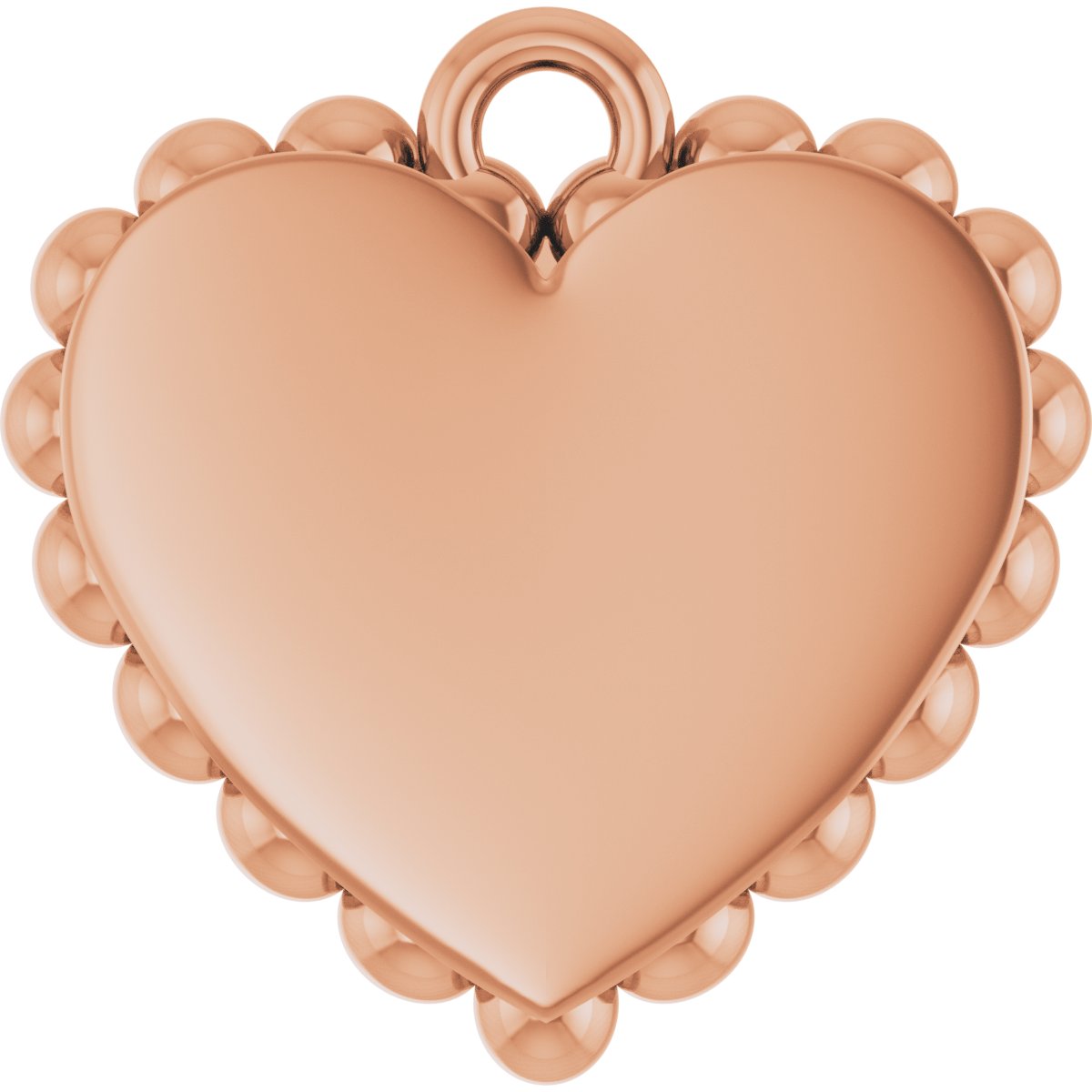 Engravable Scalloped Heart Dangle