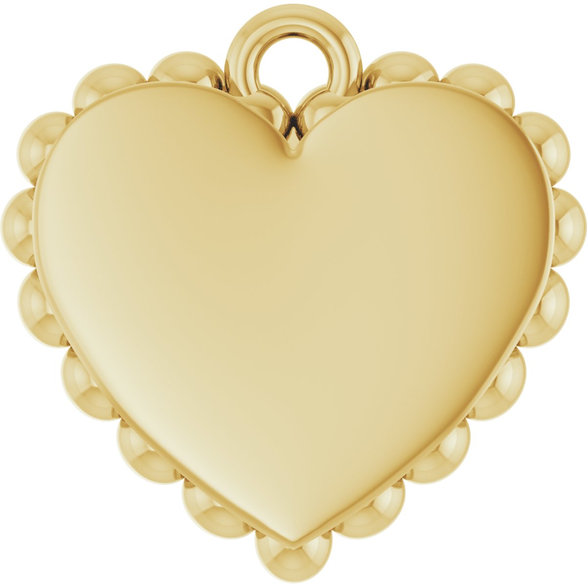 Engravable Scalloped Heart Dangle