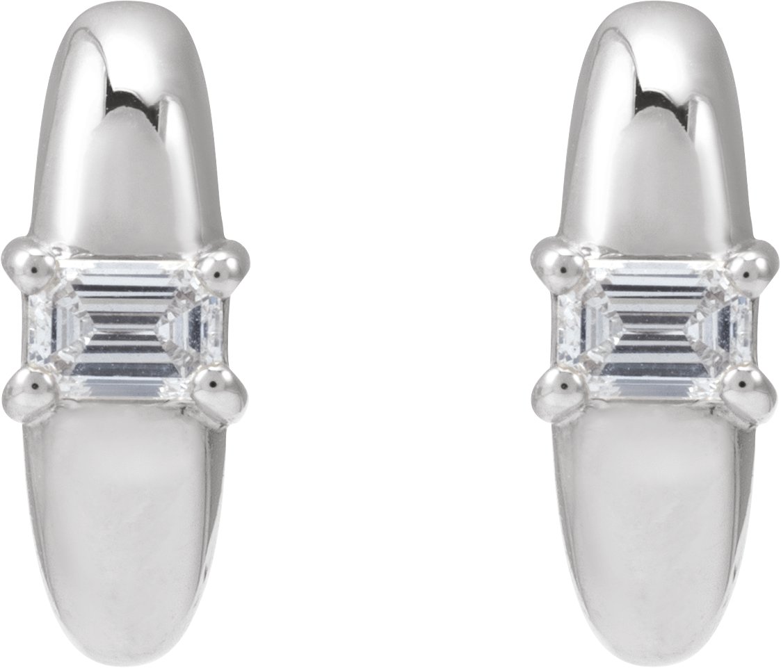 Alternative view of Accented Hoop Earrings