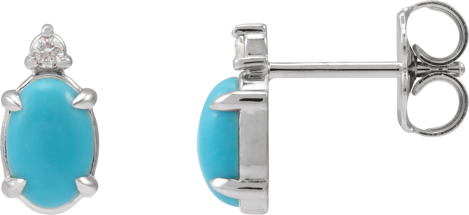 Accented Cabochon Earrings