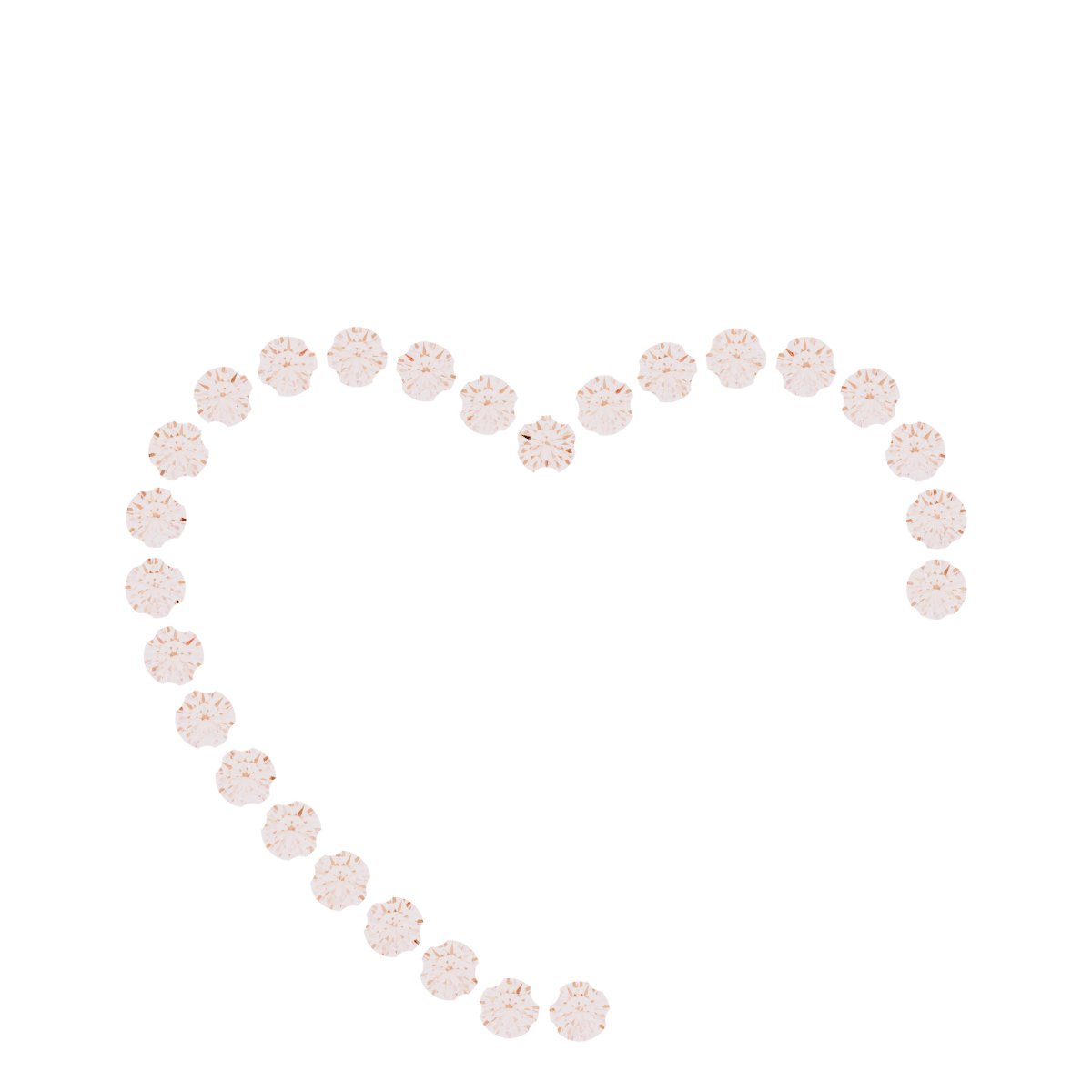 Accented Family Heart Pendant