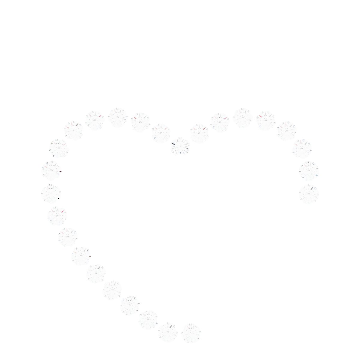 Accented Family Heart Pendant
