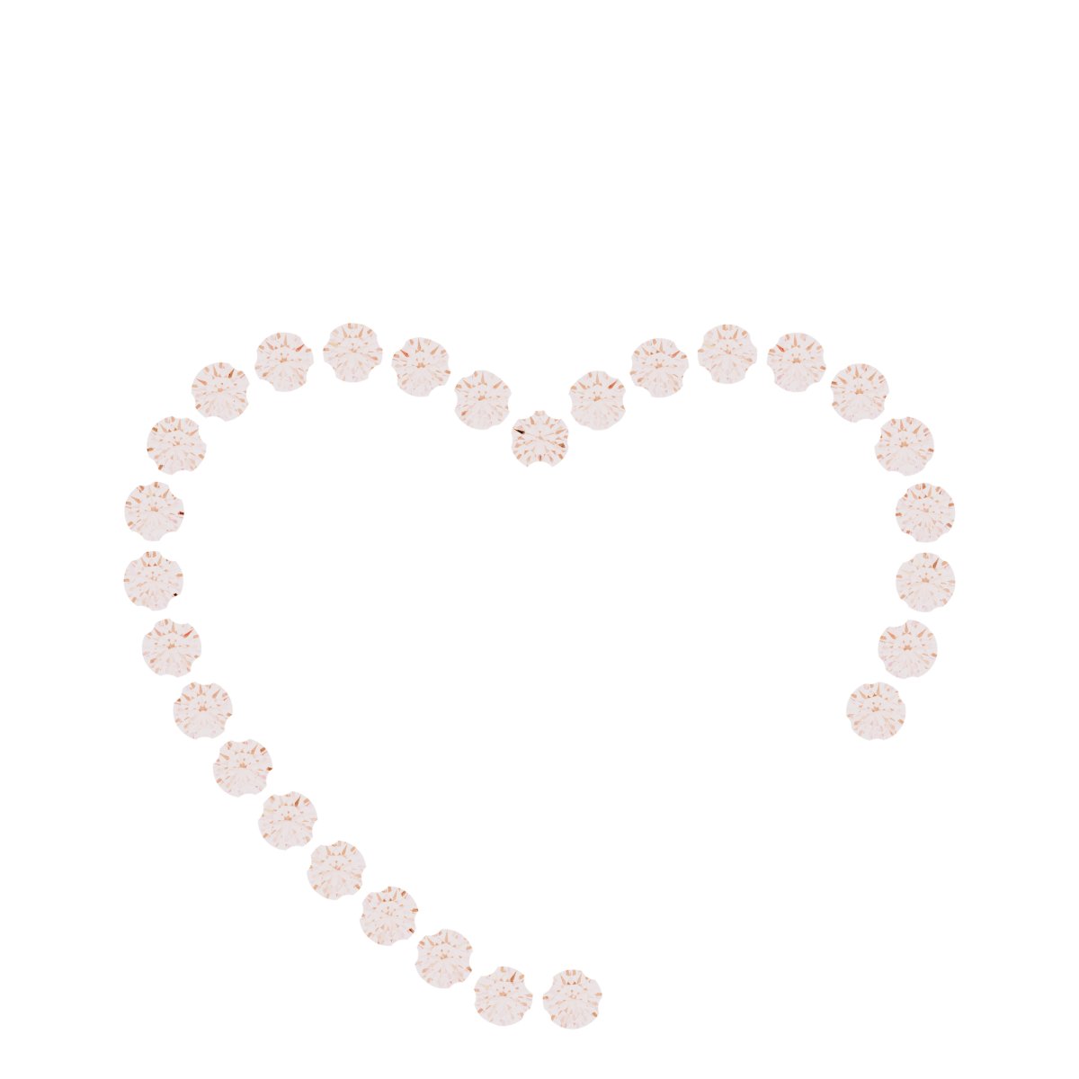 Accented Family Heart Pendant