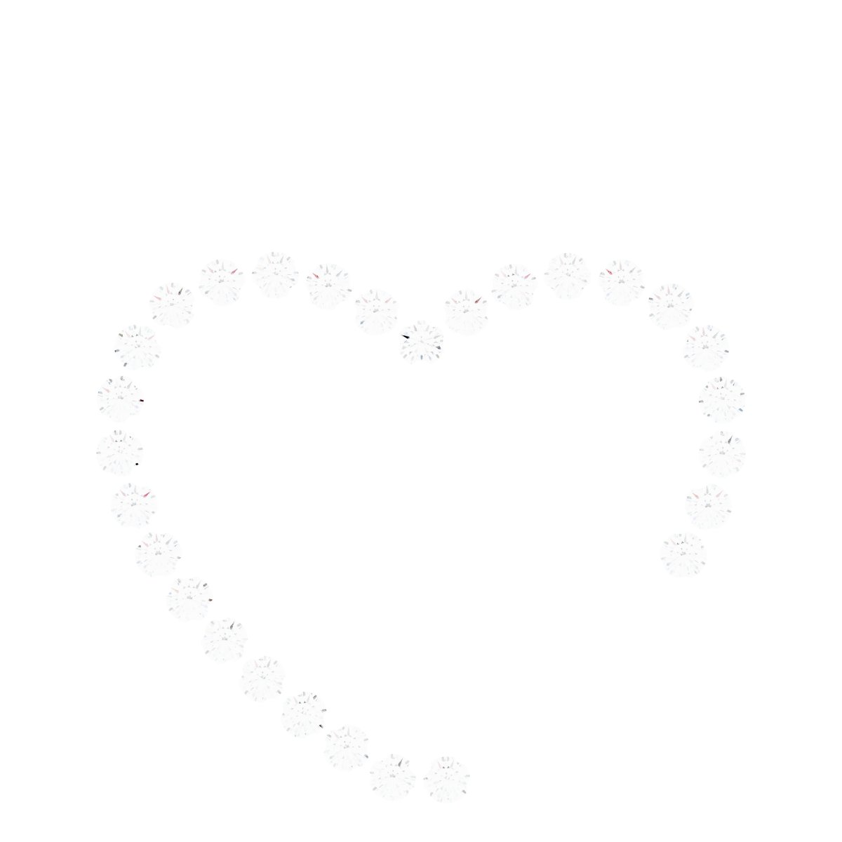 Accented Family Heart Pendant