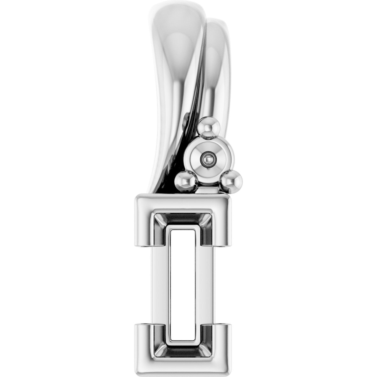 Accented Half Bezel Pendant