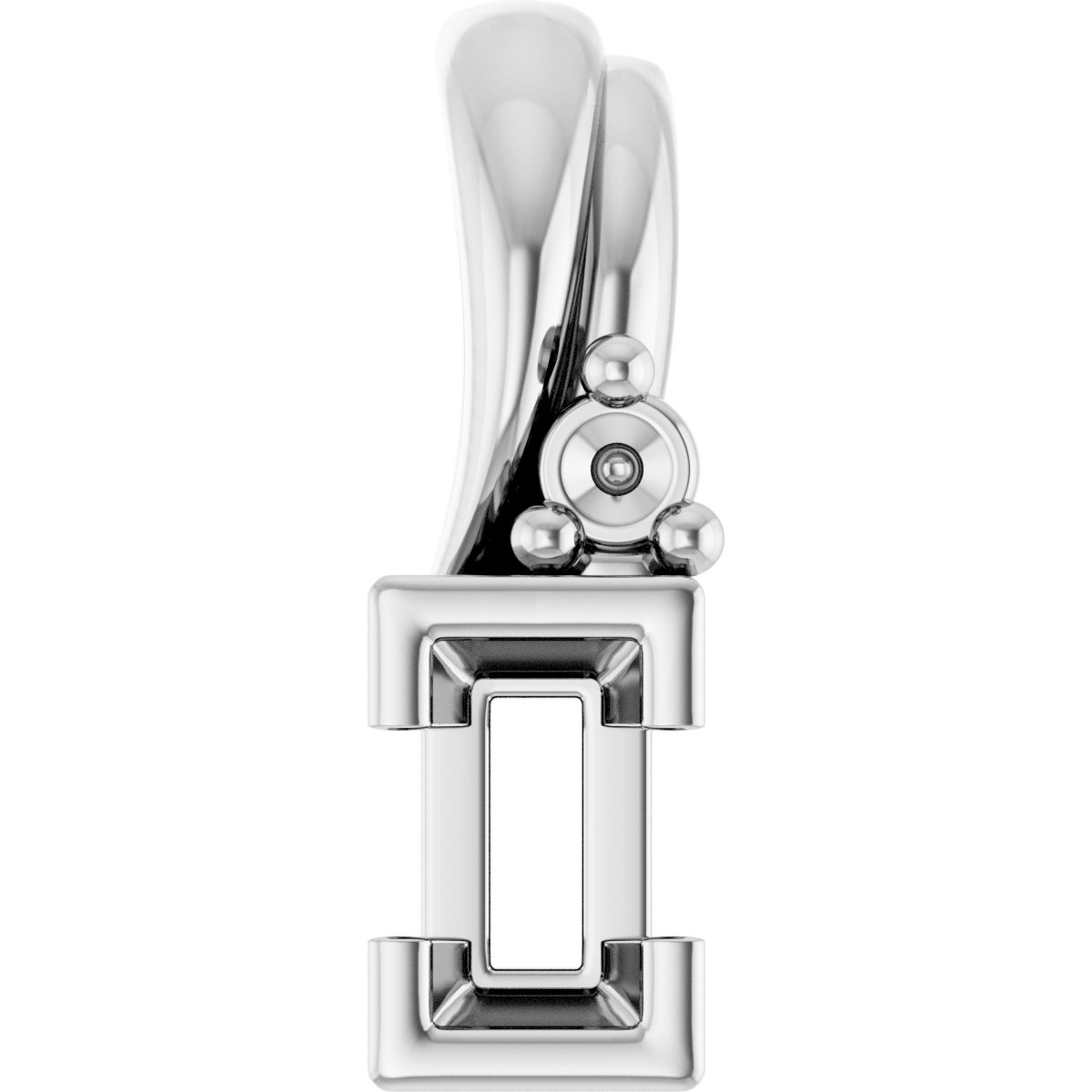 Accented Half Bezel Pendant