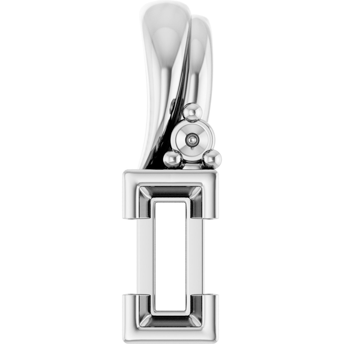 Accented Half Bezel Pendant