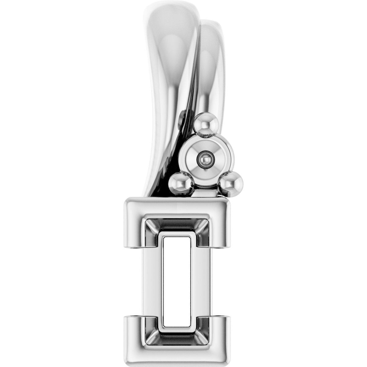 Accented Half Bezel Pendant