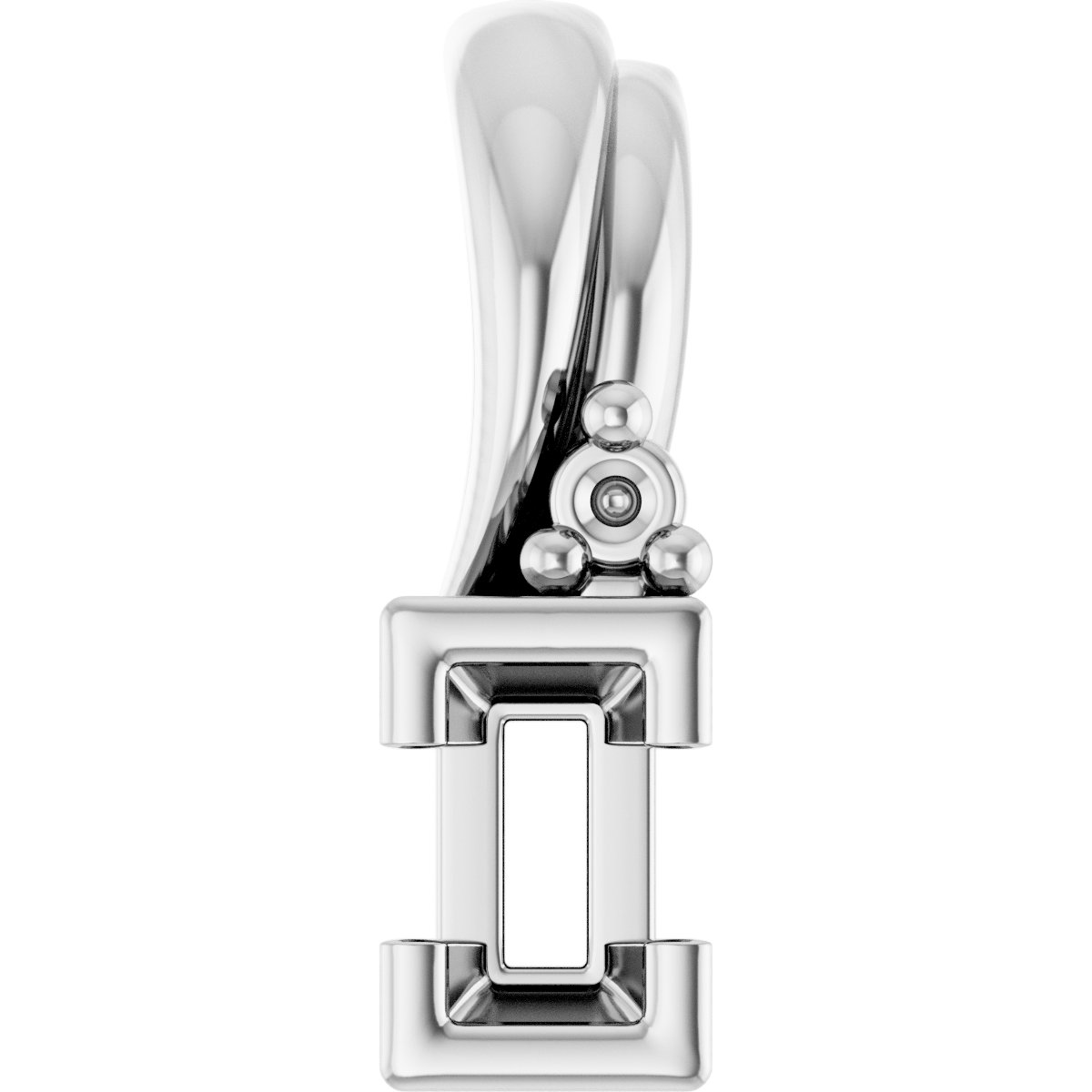 Accented Half Bezel Pendant