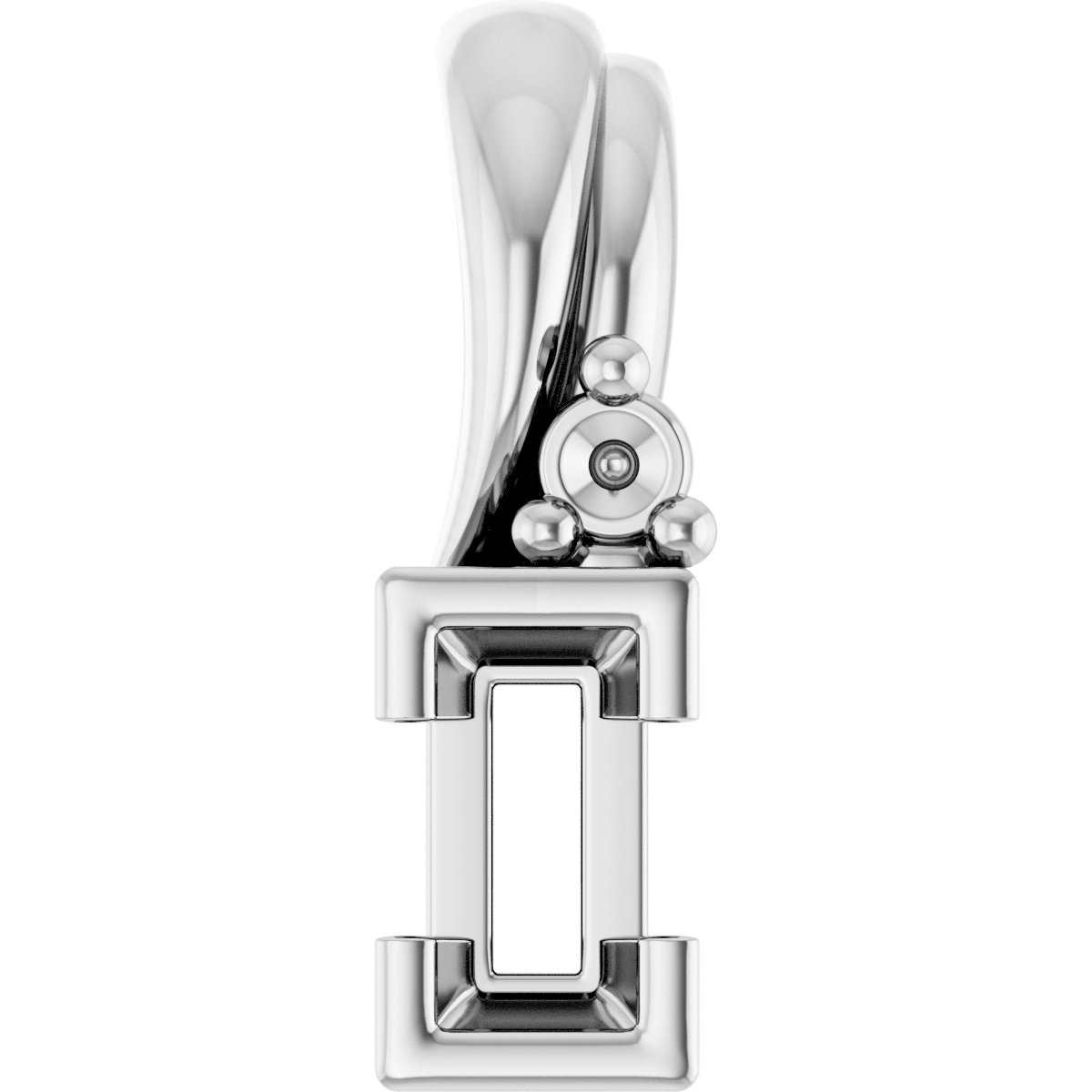 Accented Half Bezel Pendant