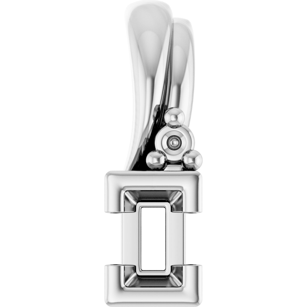 Accented Half Bezel Pendant