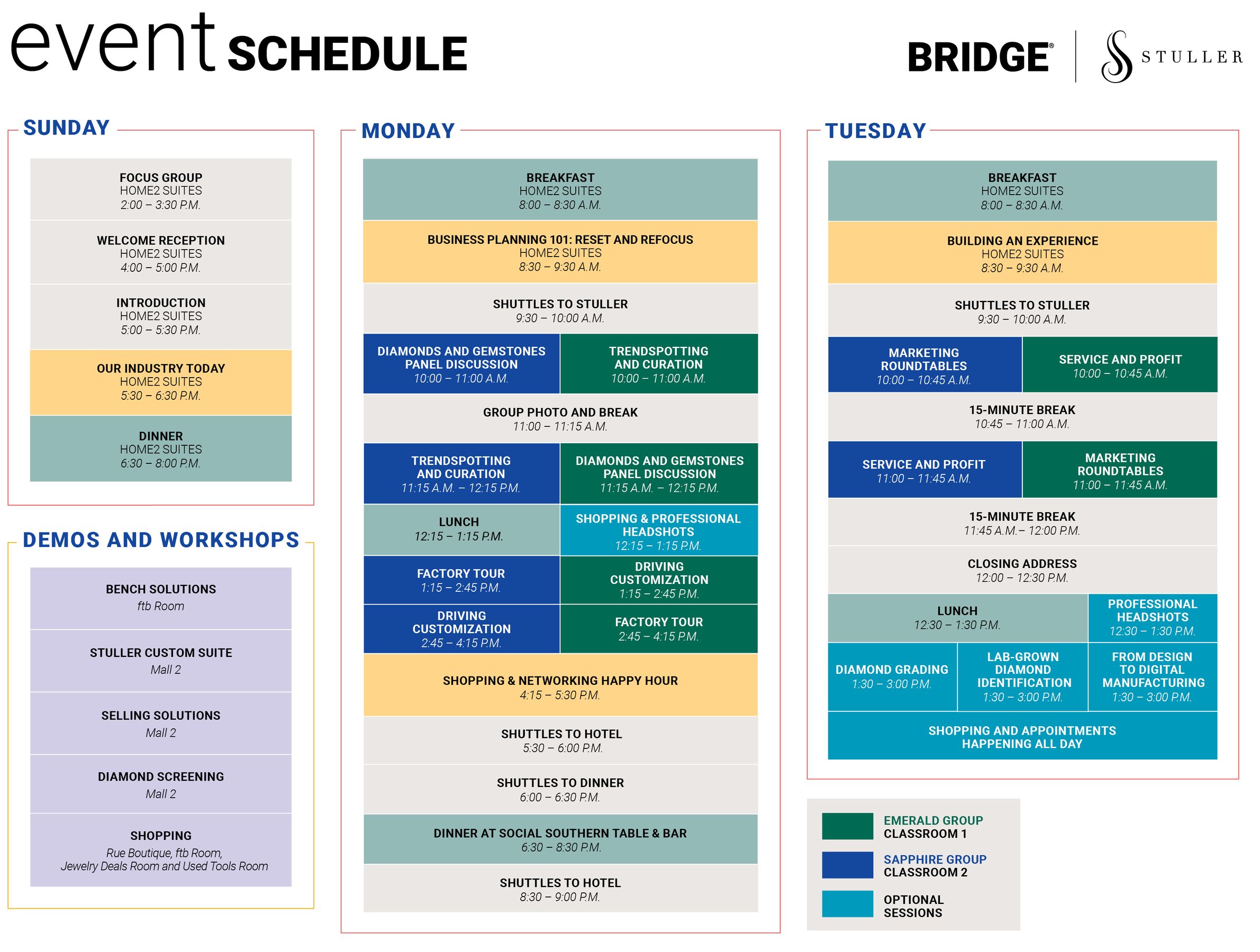 Event Schedule