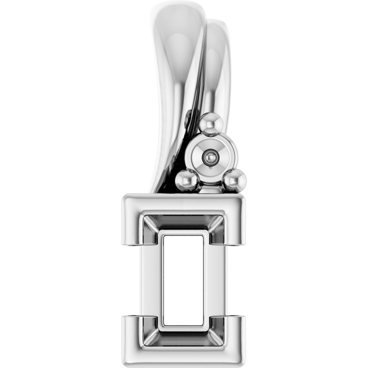 Accented Half Bezel Pendant