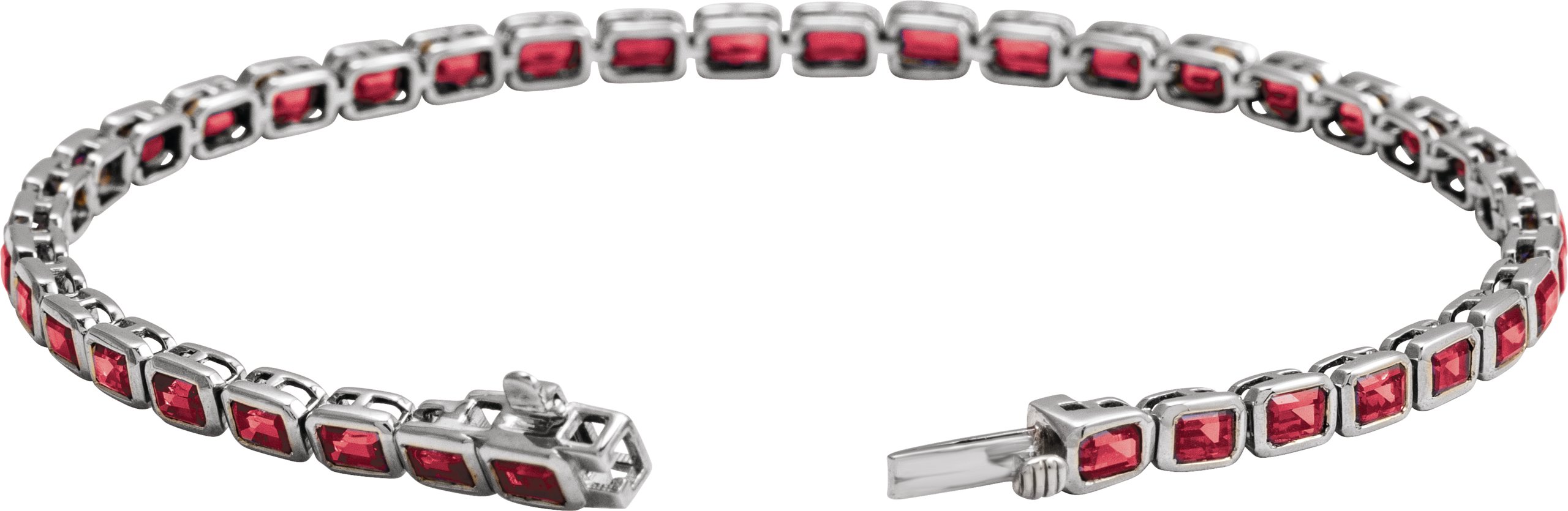 Lab-Grown Ruby Line 7" Bracelet view 2