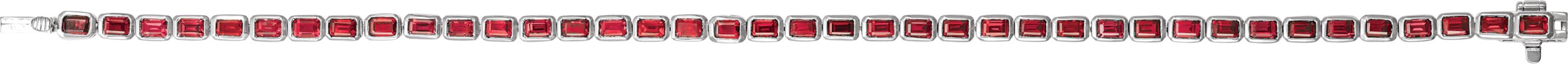 Lab-Grown Ruby Line 7" Bracelet view 4