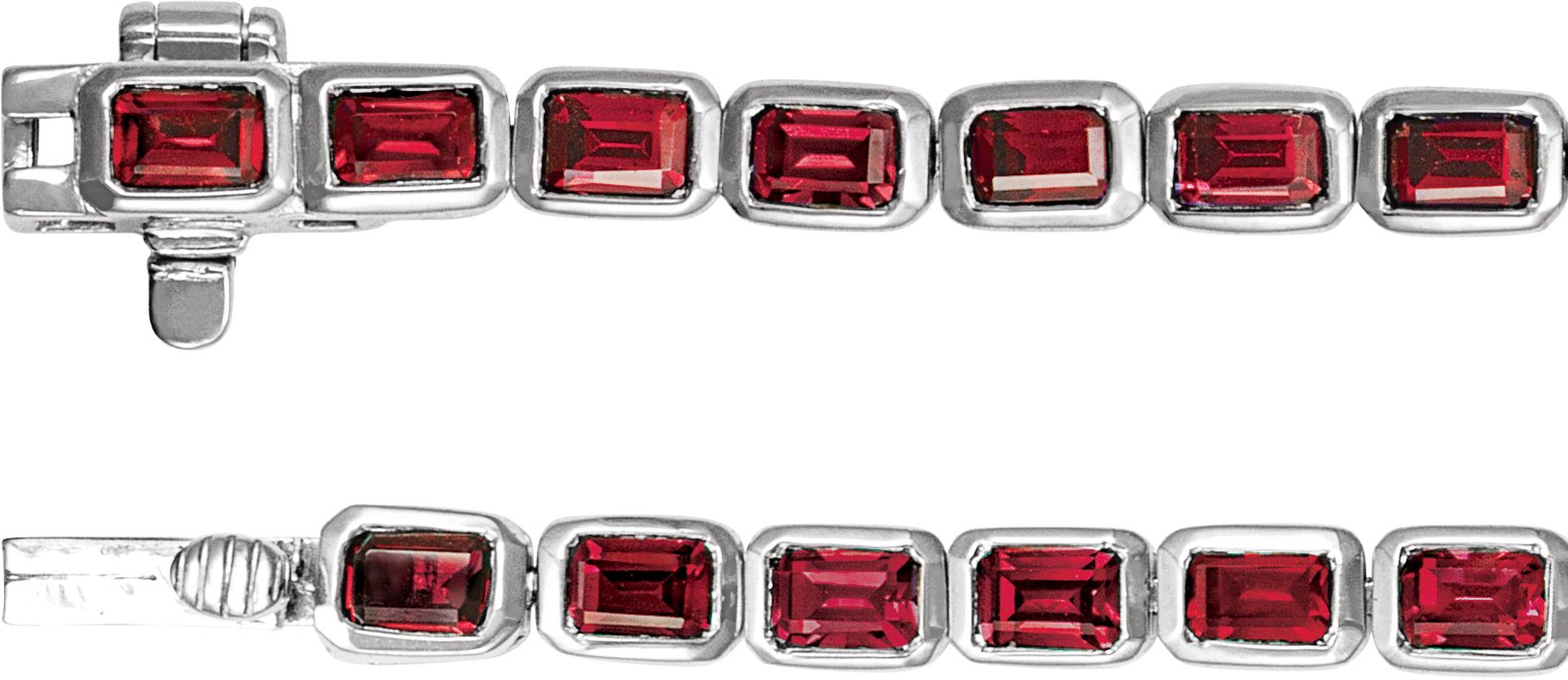 Lab-Grown Ruby Line 7" Bracelet view 3