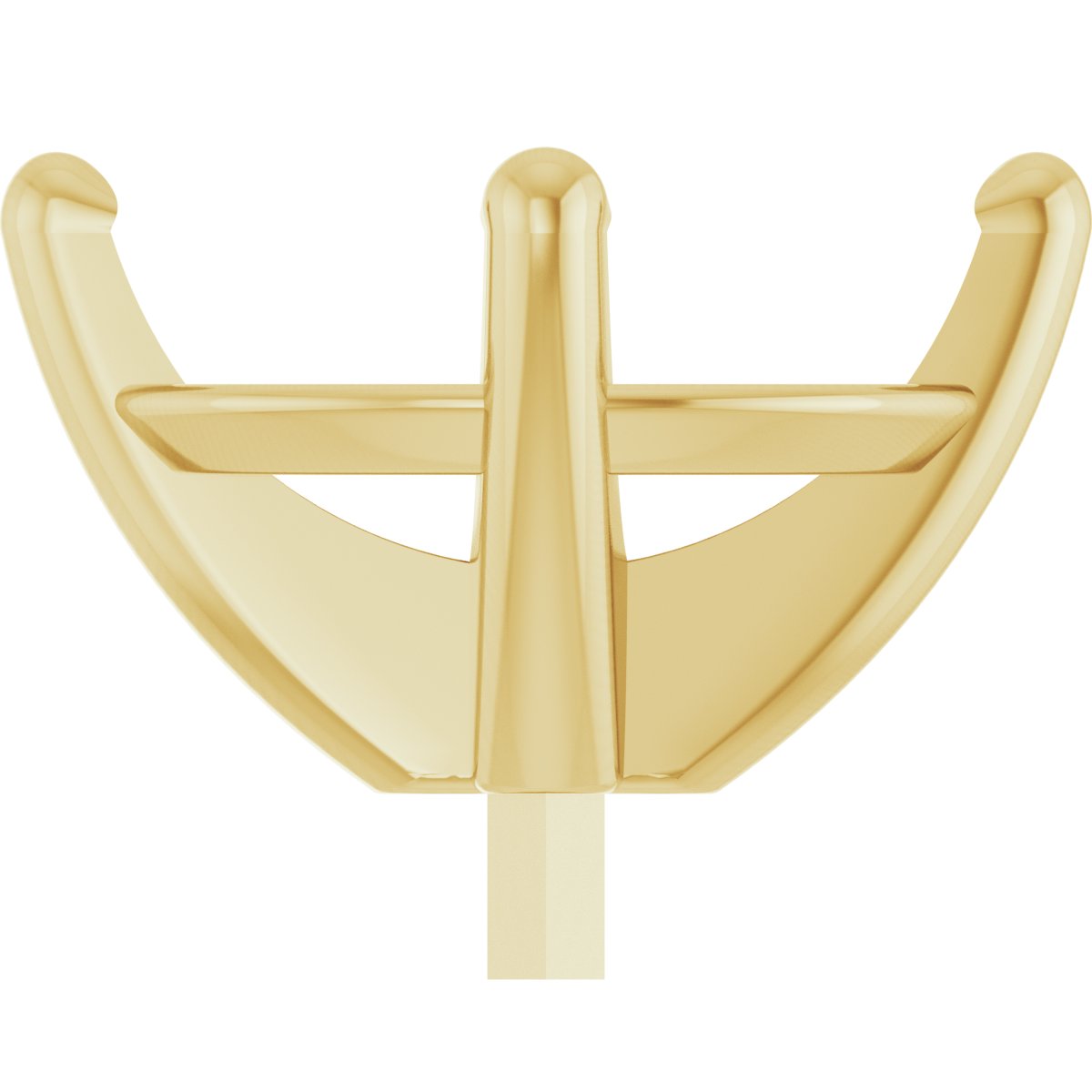 Oval 4-Prong Peg Setting