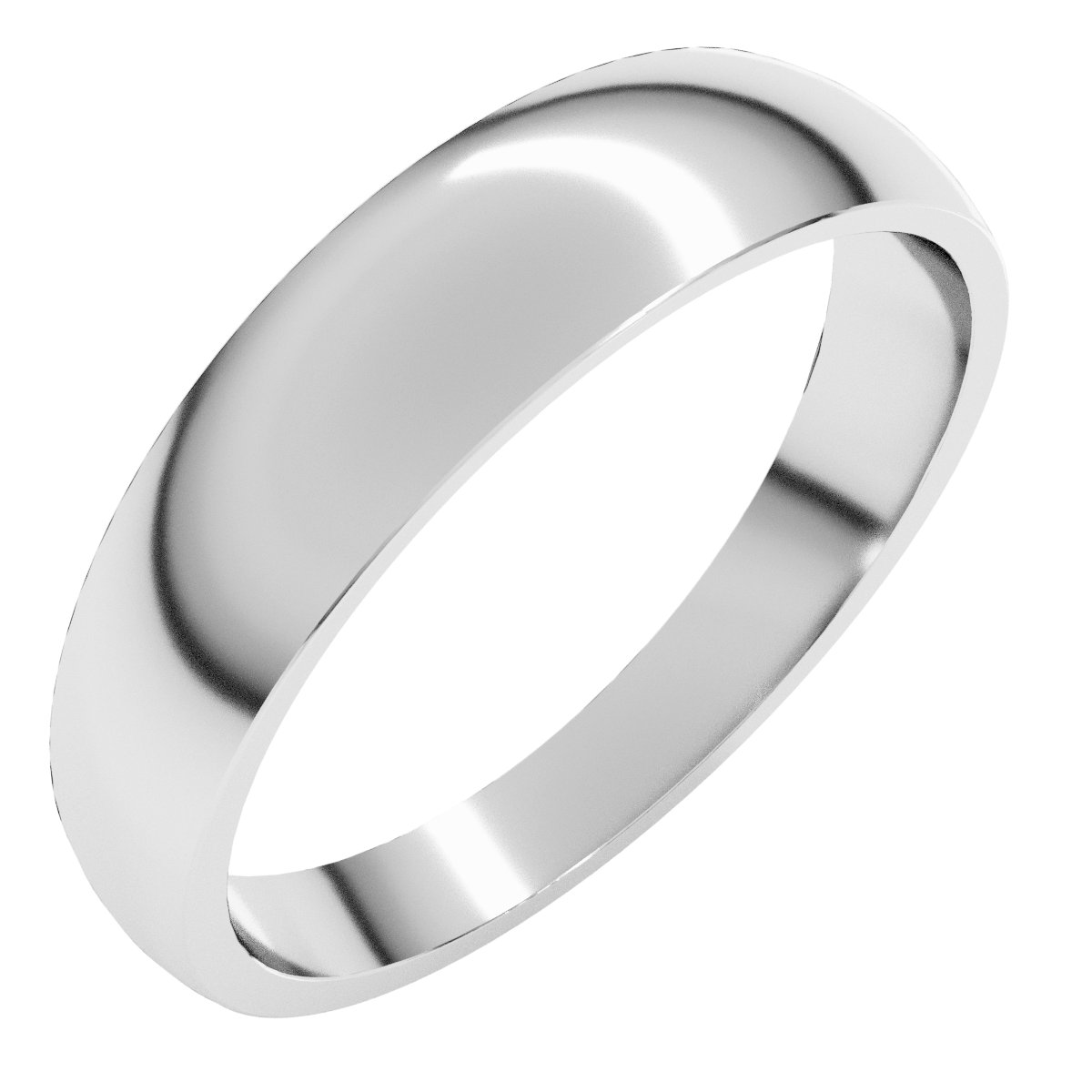 Tapered Comfort-Fit Half Round Band