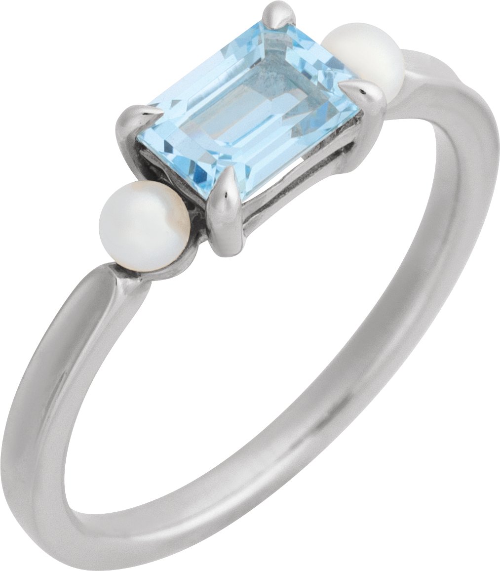 Accented Pearl Ring
