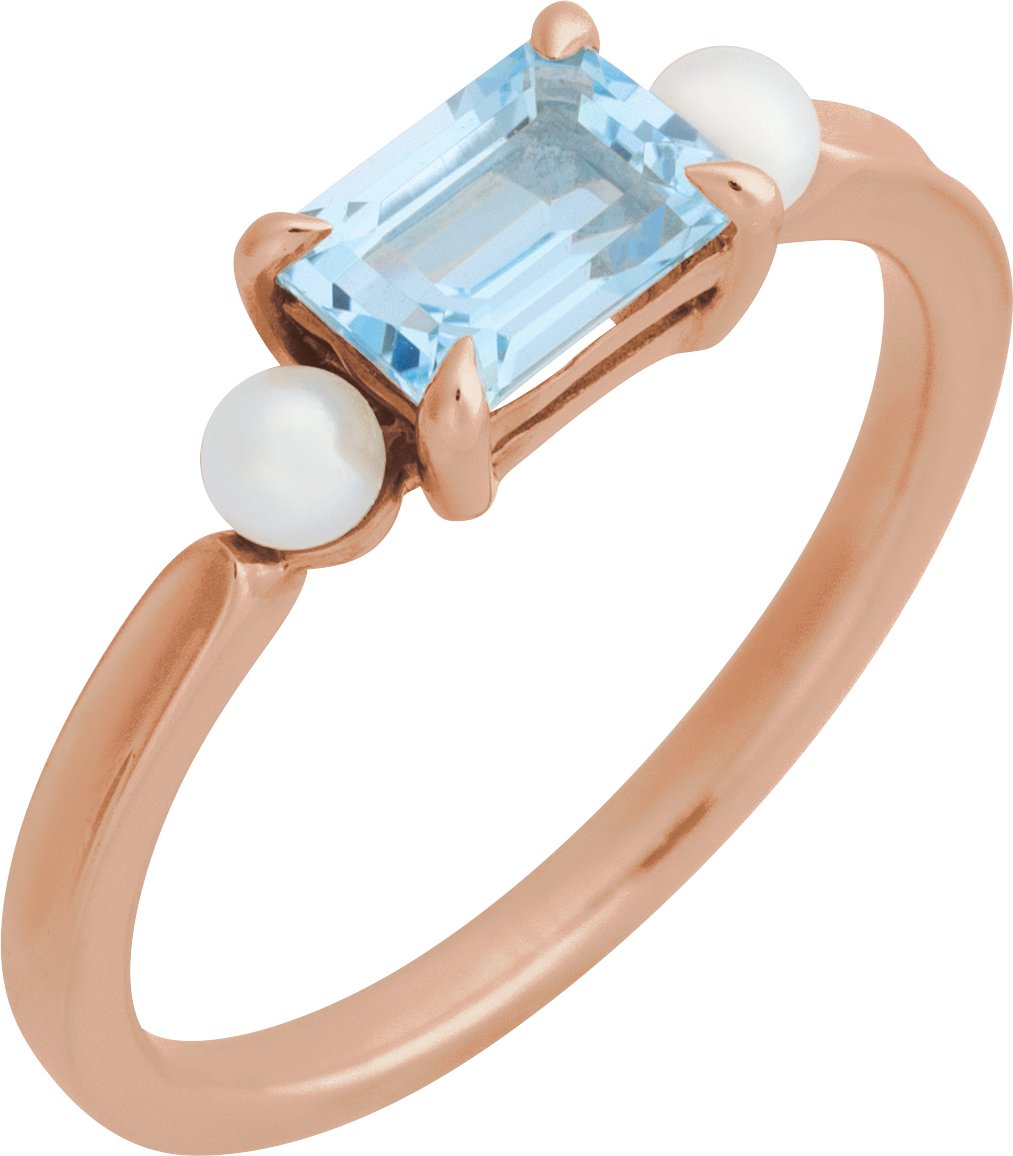 Accented Pearl Ring