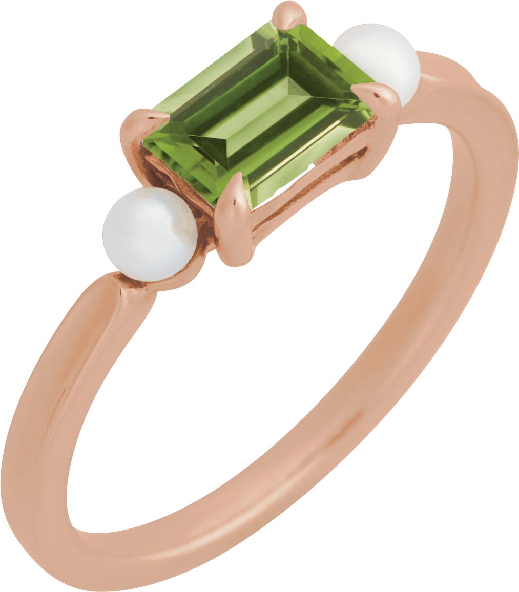 Accented Pearl Ring