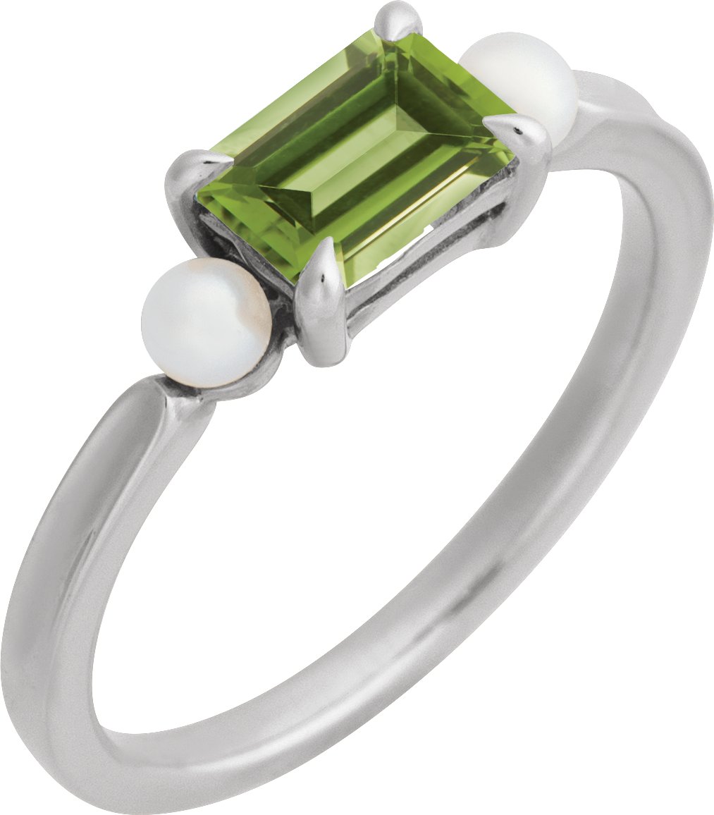Accented Pearl Ring