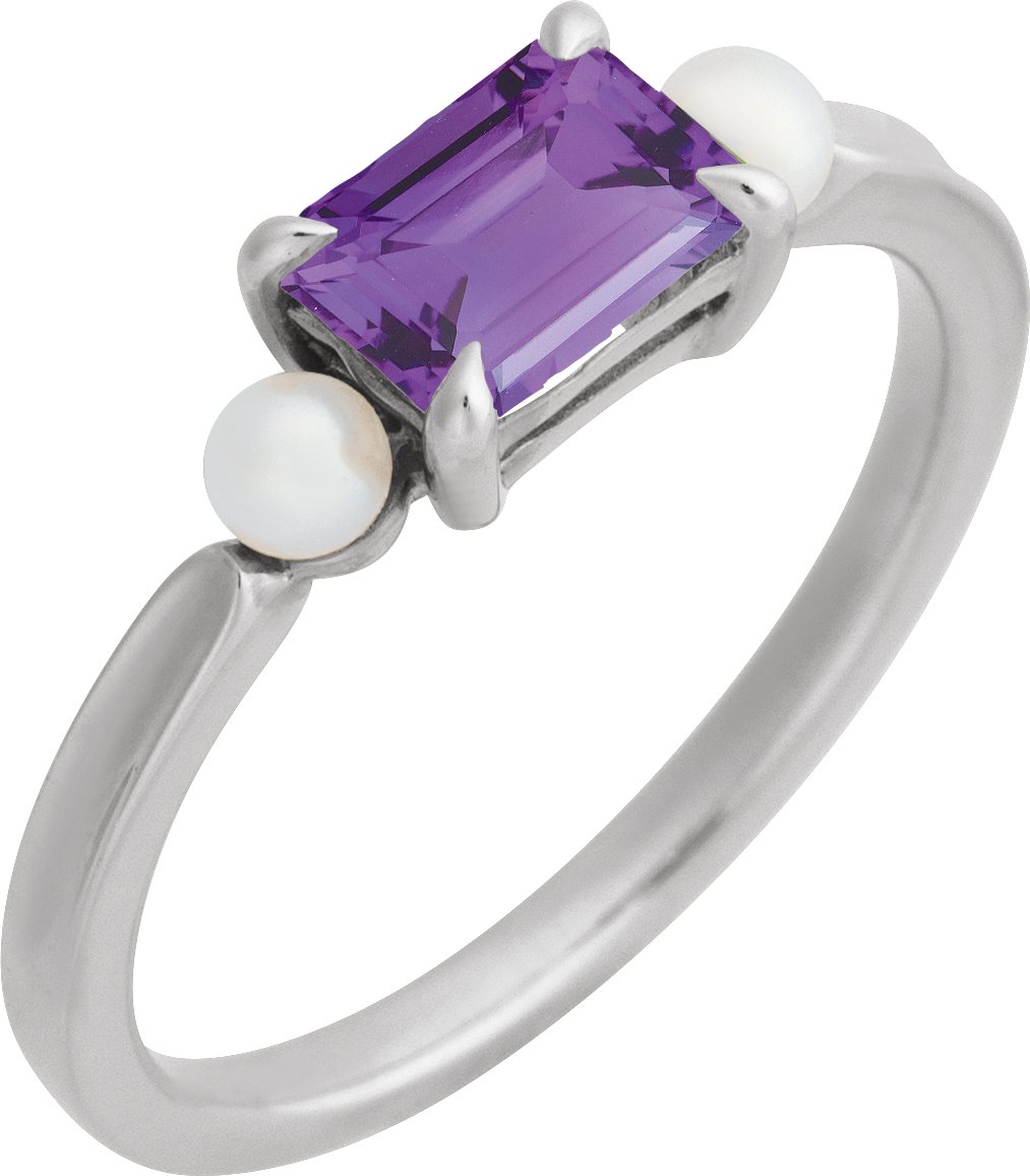 Accented Pearl Ring