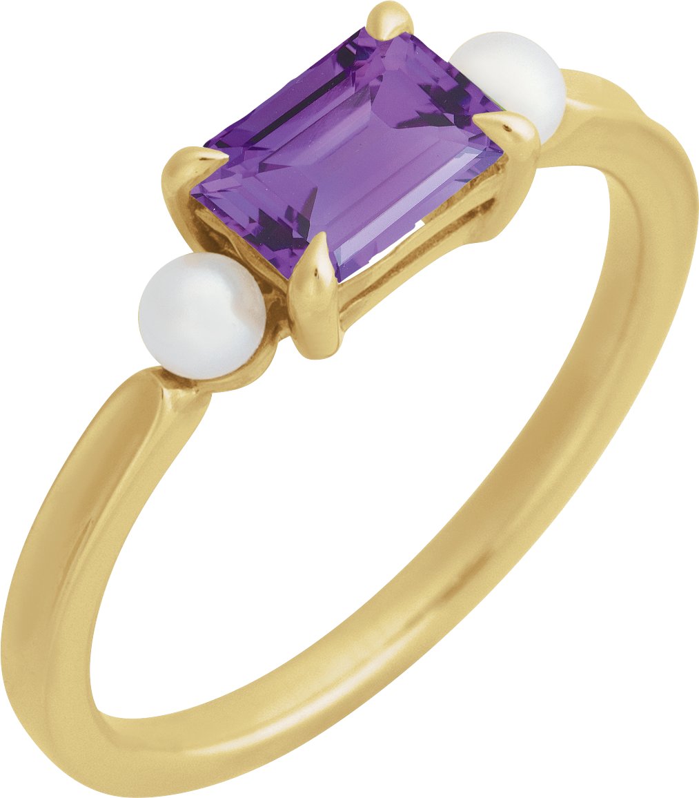 Accented Pearl Ring