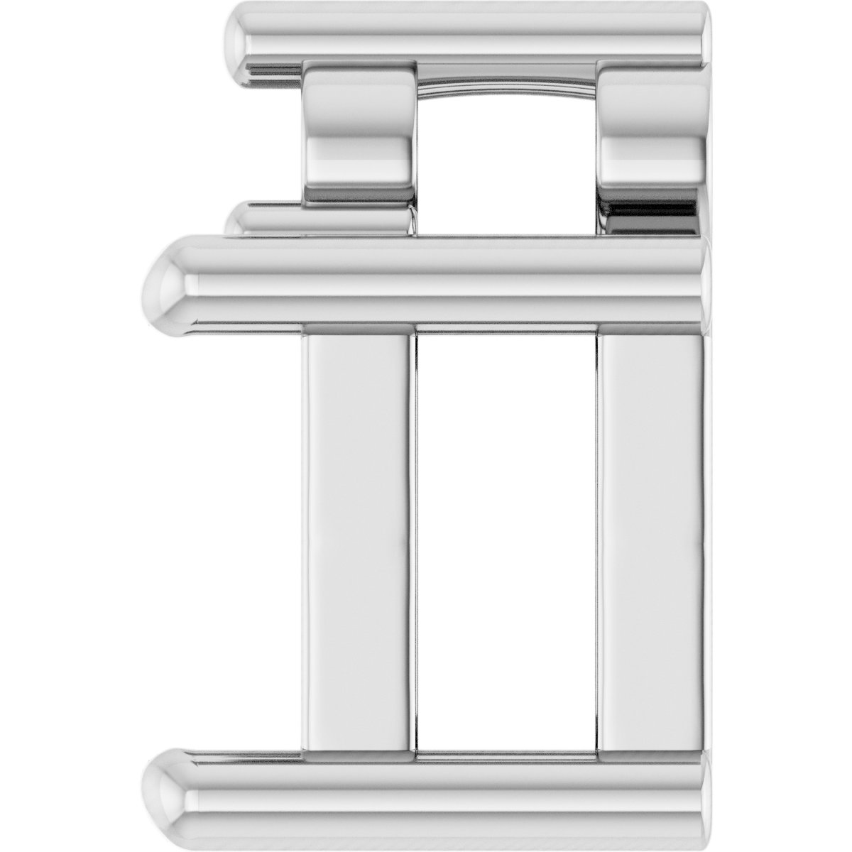8x8 mm Square Accented Pendant Mounting view 3