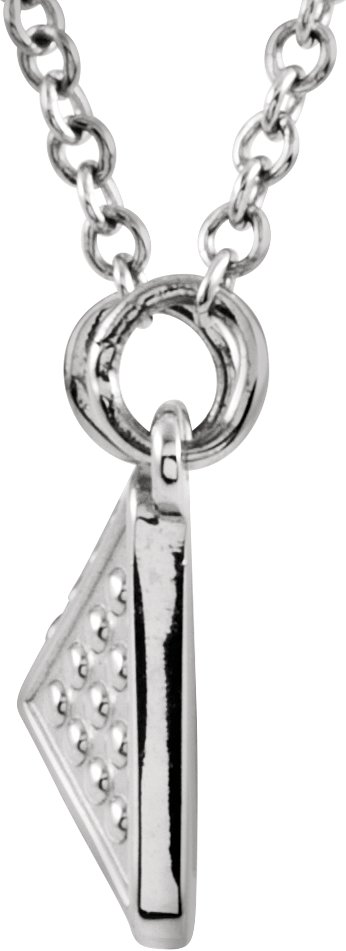 Alternative view of Granulated Pyramid Necklace or Center