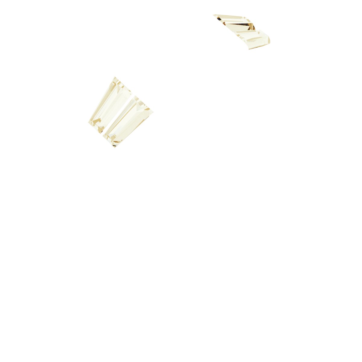 Tapered Baguette Side-Stone Peg Shank or Band