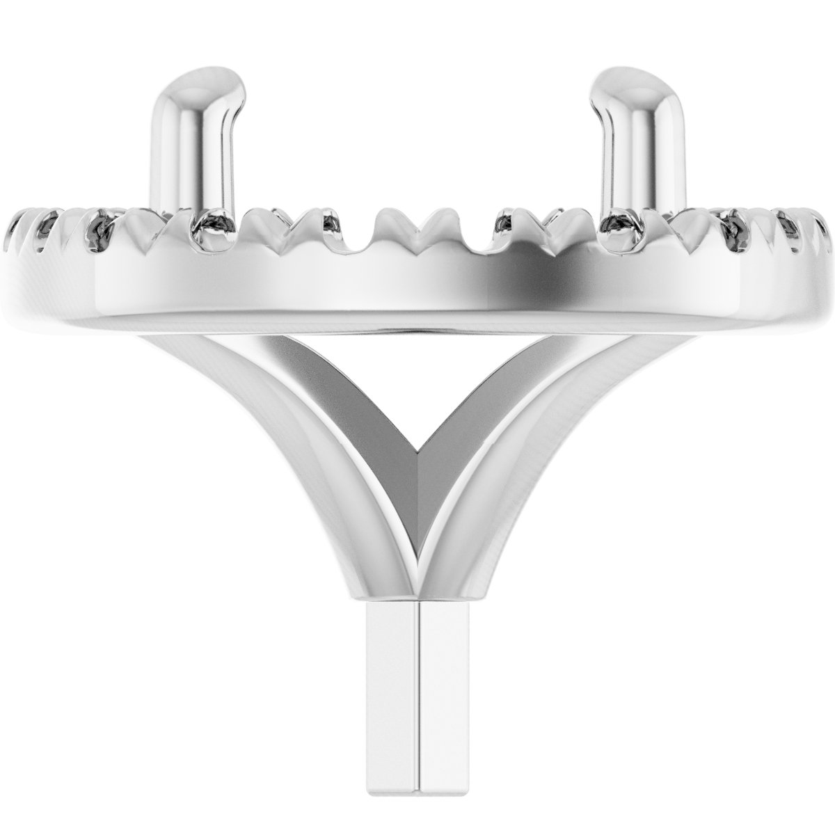 Round 4-Prong Halo-Style Peg Setting